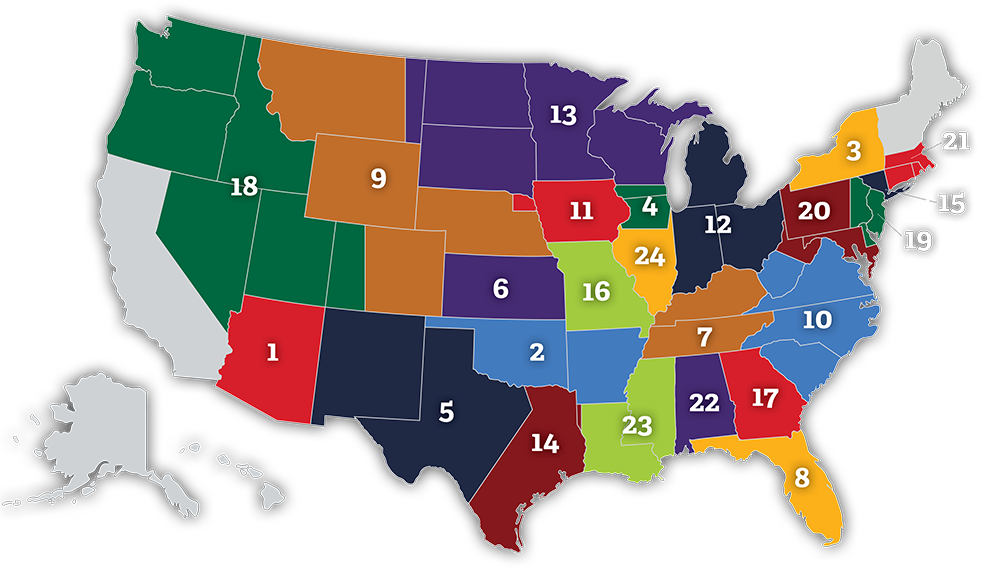 NJCAA College Map